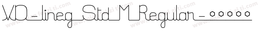 VD-lineg Std M Regular字体转换